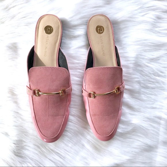 river island flat mules